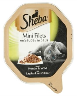 Sheba alu mini filets konijn / wild in saus
