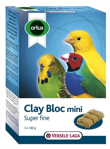 Orlux klei blok mini kanarie/parkiet/tropische vogels