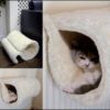 Rosewood radiator tunnel voor kat wit