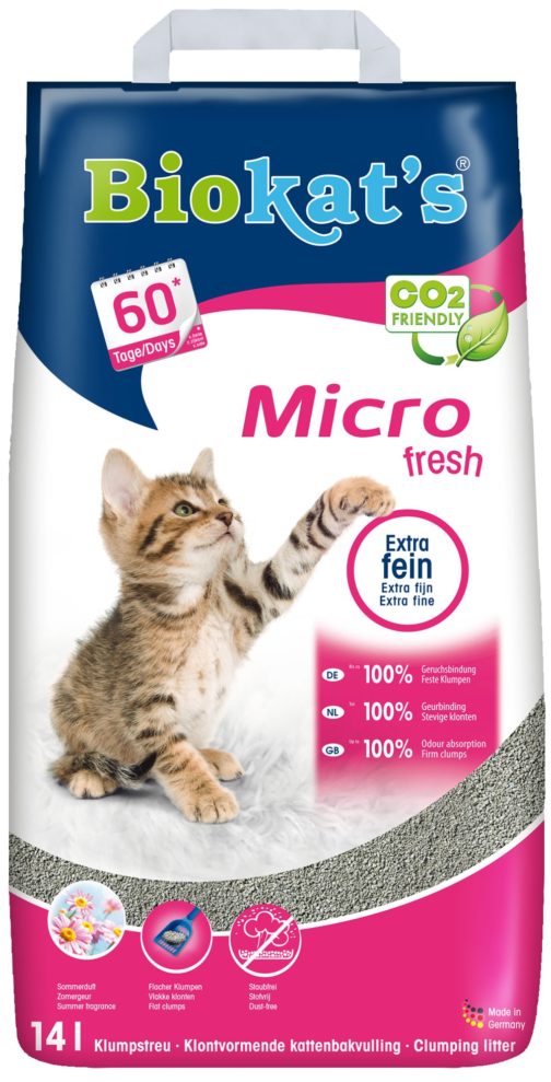 Pallet Biokat’s Micro Fresh Kattenbakvulling 14 liter (63 stuks)