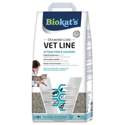 Biokat's Diamond Care Vet Line Attracting & Calming Kattenbakvulling 10L