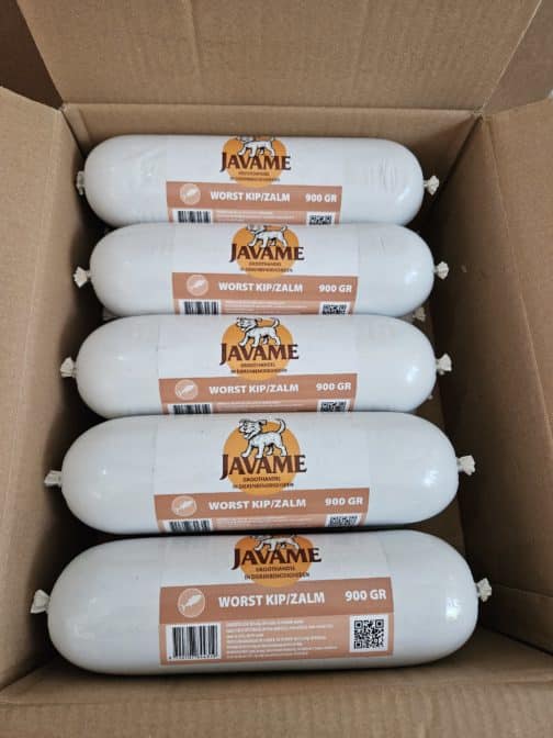 GESTOOMD VERS VLEES WORST ZALM GRAAN EN GLUTENVRIJ 900 GR - Afbeelding 2